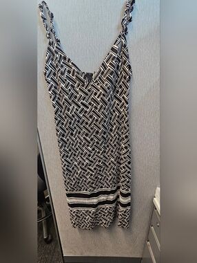 Bottega Veneta Black and White Abstract Pattern Dress